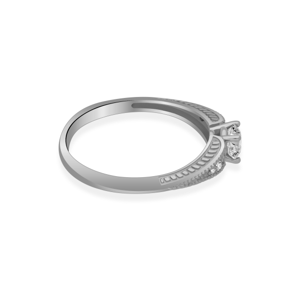 Złoty Pierścionek Z Brylantami 0,37ct RS0990