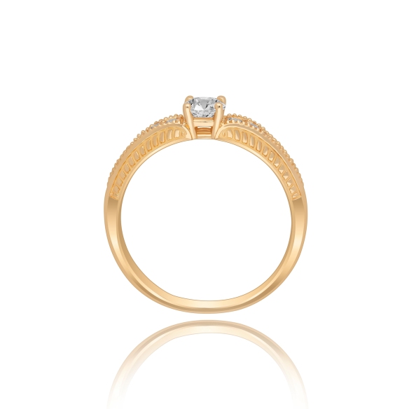Złoty Pierścionek Z Brylantami 0,37ct RS0990