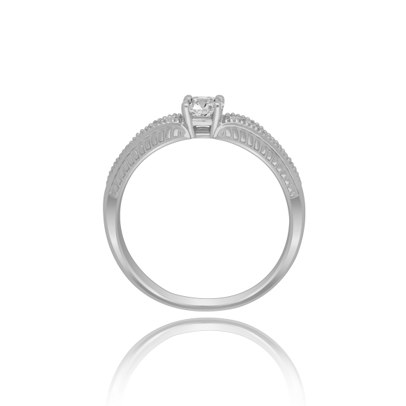 Złoty Pierścionek Z Brylantami 0,37ct RS0990