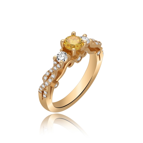 Złoty Pierścionek Z Brylantami 0,89ct RSM0010