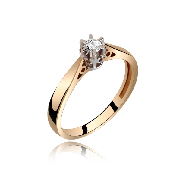 Pierścionek Złoty Z Brylantem 0,25ct RS0148