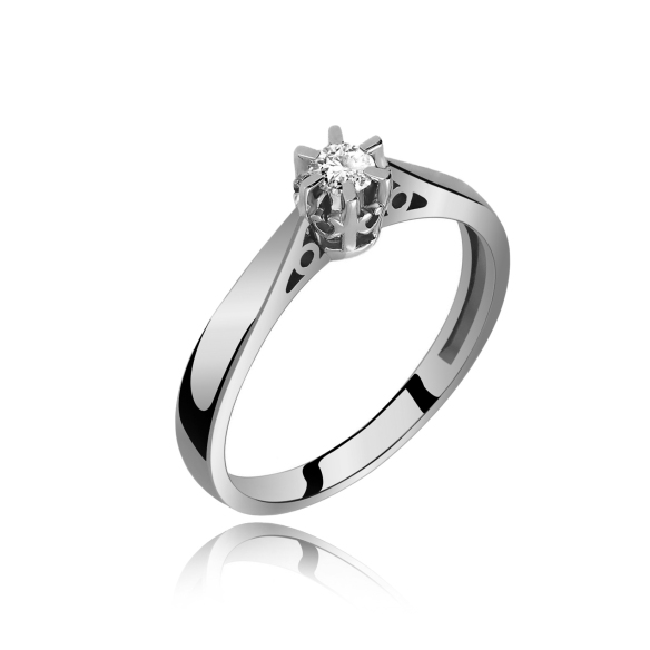 Pierścionek Złoty Z Brylantem 0,25ct RS0148