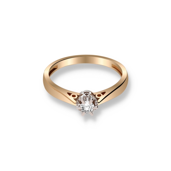 Pierścionek Złoty Z Brylantem 0,25ct RS0148