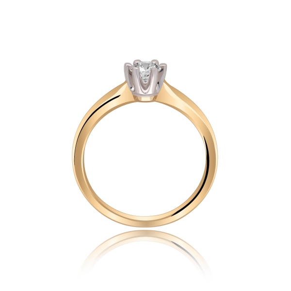 Pierścionek Złoty Z Brylantem 0,25ct RS0362