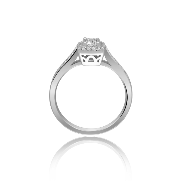 Pierścionek Złoty Z Brylantami 0,38ct RS0288