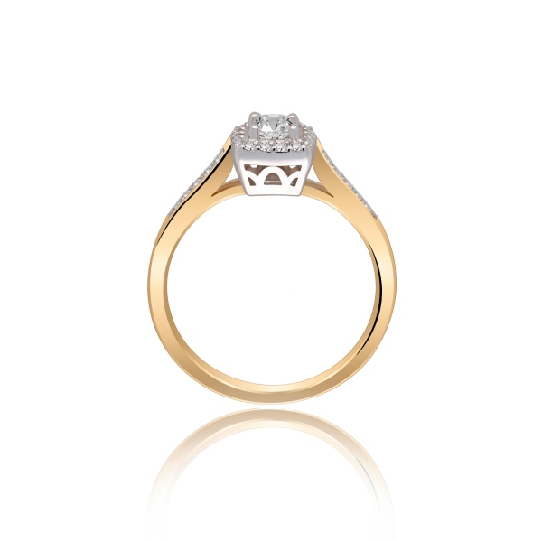 Pierścionek Złoty Z Brylantami 0,38ct RS0288