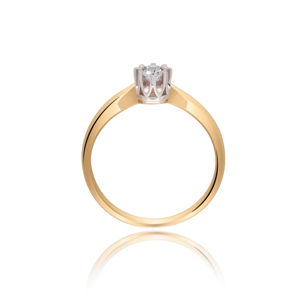 Pierścionek Złoty Z Brylantem 0,21ct RS0250