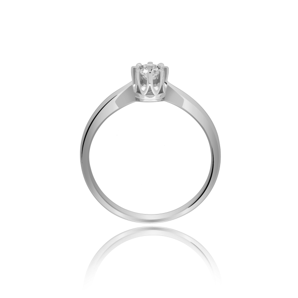Pierścionek Złoty Z Brylantem 0,21ct RS0250