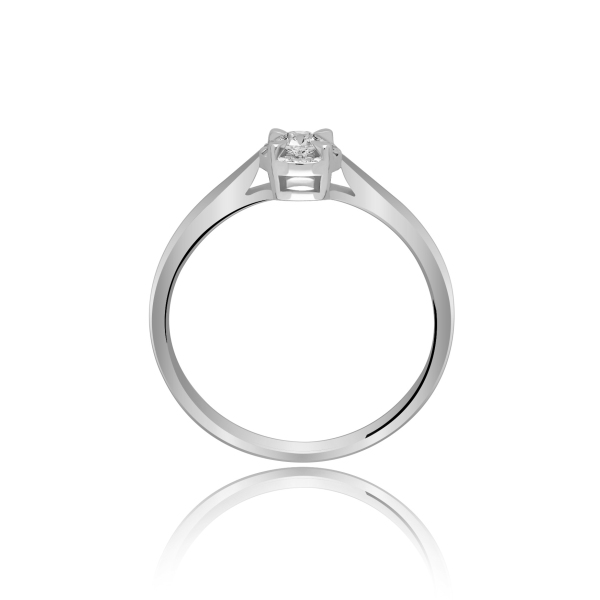 Pierścionek Złoty Z Brylantami 0,14ct RS0206