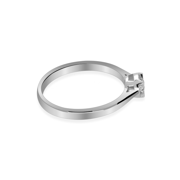 Pierścionek Złoty Z Brylantami 0,14ct RS0206