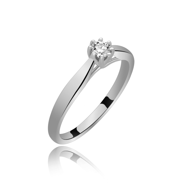Pierścionek Złoty Z Brylantem 0,15ct RS0047