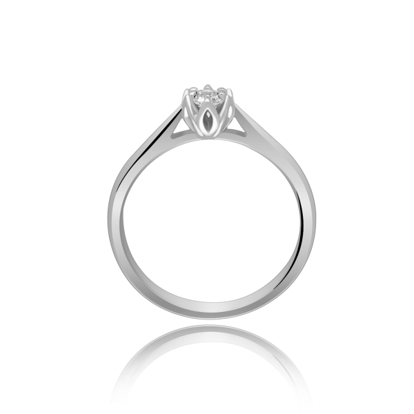 Pierścionek Złoty Z Brylantem 0,10ct RS0426