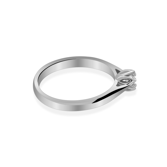 Pierścionek Złoty Z Brylantem 0,10ct RS0426