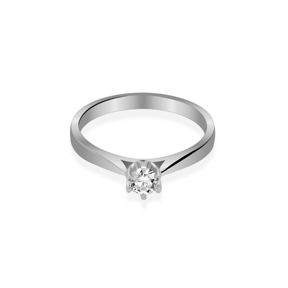 Pierścionek Złoty Z Brylantem 0,20ct RS0284