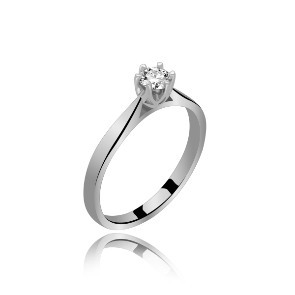 Pierścionek Złoty Z Brylantem 0,20ct RS0284