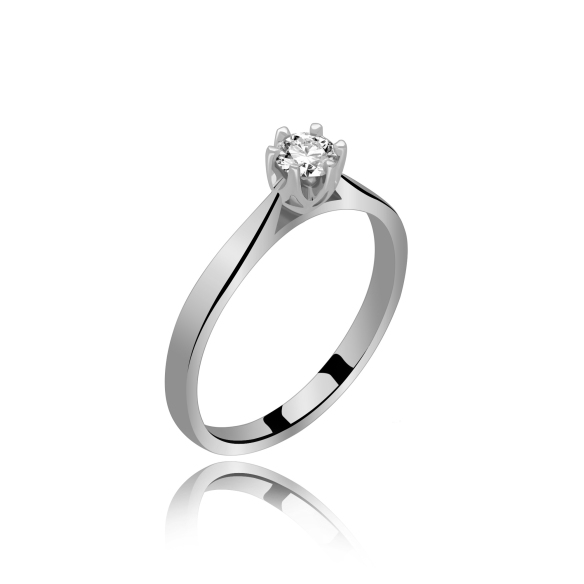 Pierścionek Złoty Z Brylantem 0,20ct RS0284