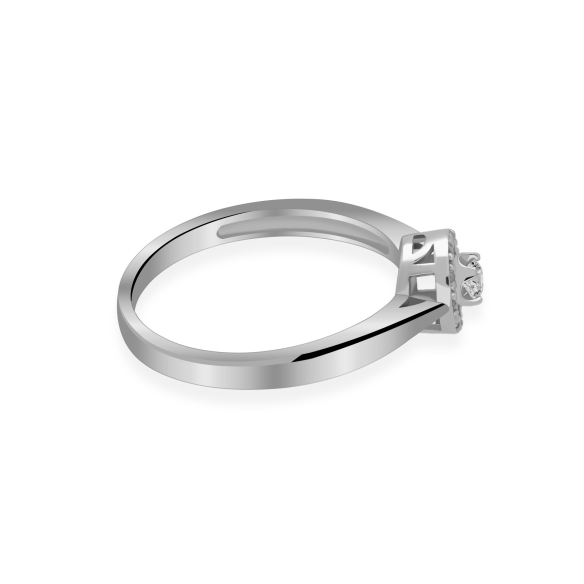 Pierścionek Złoty Z Brylantami 0,11ct RS0167