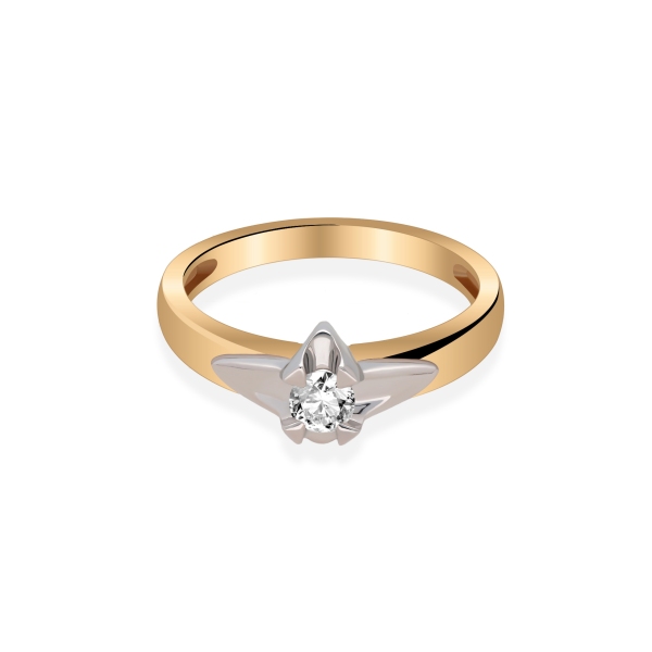 Pierścionek Złoty Z Brylantem 0,20ct RS0119