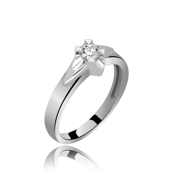 Pierścionek Złoty Z Brylantem 0,20ct RS0119