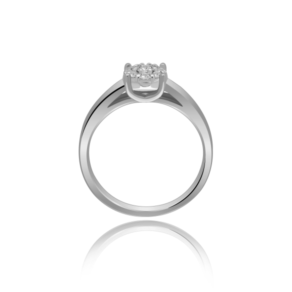 Pierścionek Złoty Z Brylantami 0,18ct RS0130