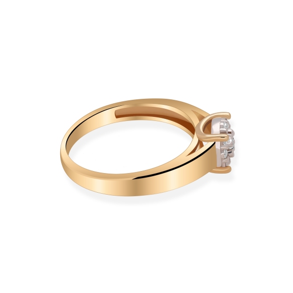 Pierścionek Złoty Z Brylantami 0,18ct RS0130