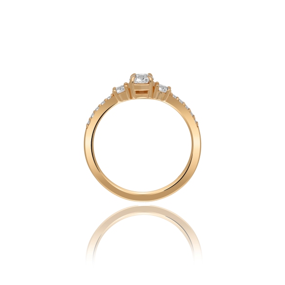 Pierścionek Złoty Z Brylantami 0,50ct RSM0011