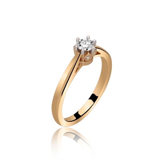 Pierścionek Zaręczynowy Z Brylantami 0,29ct RSTB58