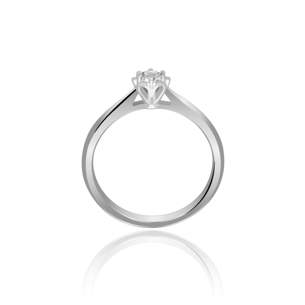 Pierścionek Złoty Z Brylantem 0,15ct RS0296