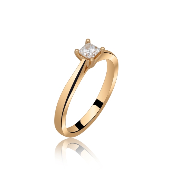 Pierścionek Złoty Z Brylantem 0,30ct RS0001