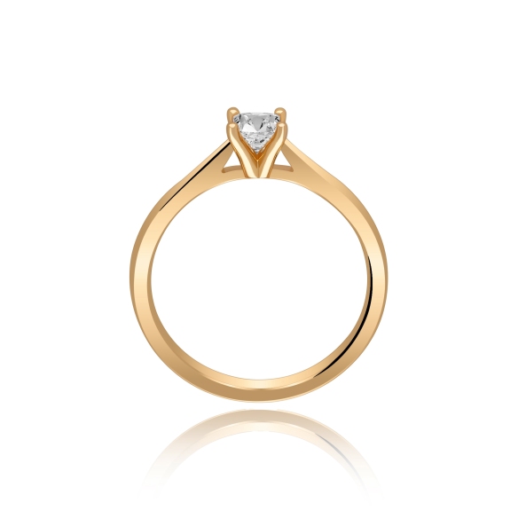 Pierścionek Złoty Z Brylantem 0,30ct RS0001