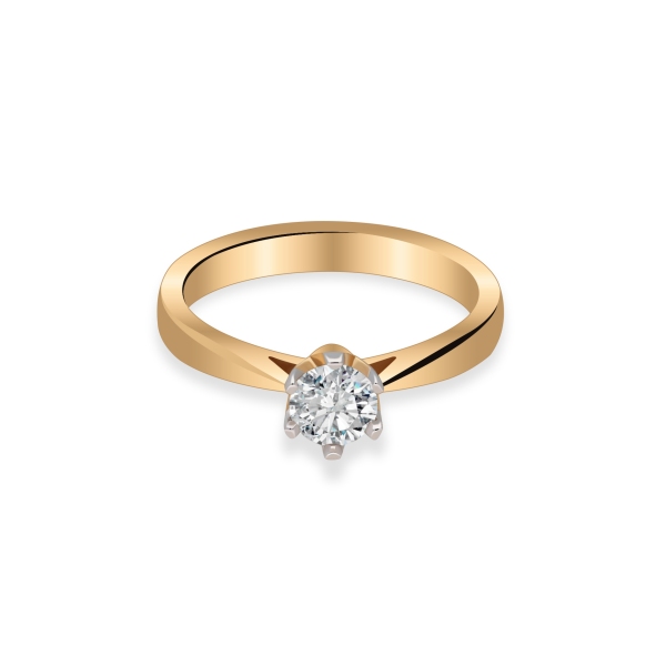 Pierścionek Zaręczynowy Z Brylantami 0,50 ct RSD0474