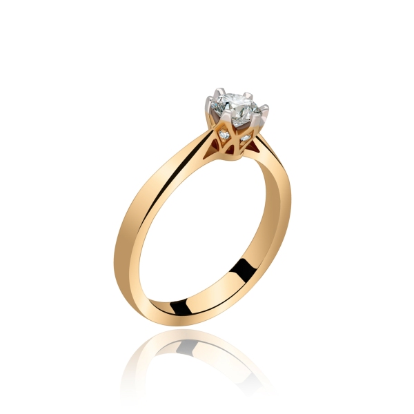 Pierścionek Zaręczynowy Z Brylantami 0,50 ct RSD0474