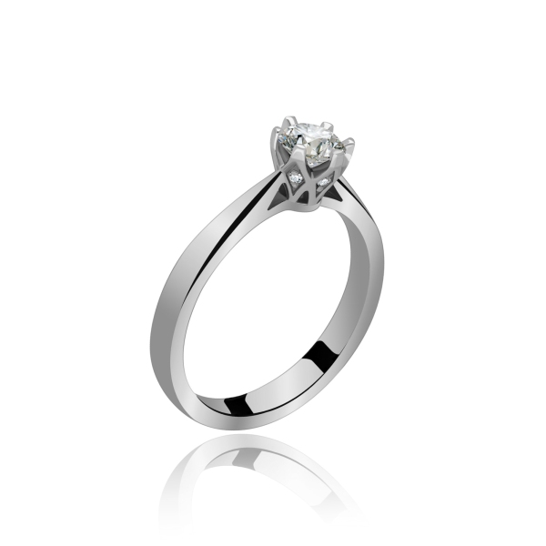 Pierścionek Zaręczynowy Z Brylantami 0,50 ct RSD0474