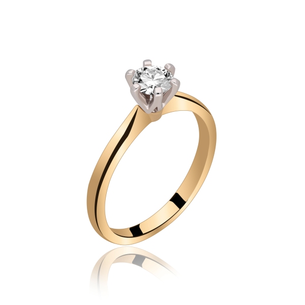 Pierścionek Zaręczynowy Z Brylantem 0,50 ct RSDI07
