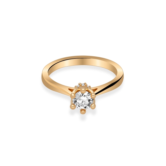 Pierścionek Złoty Z Brylantami 0,53ct RS0414