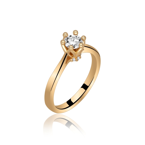 Pierścionek Złoty Z Brylantami 0,53ct RS0414