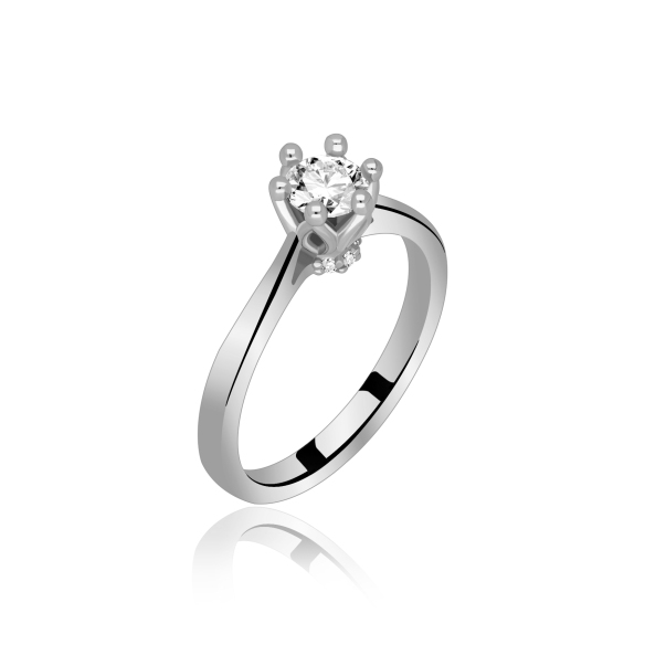 Pierścionek Złoty Z Brylantami 0,53ct RS0414