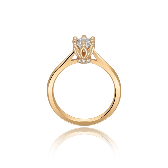 Pierścionek Złoty Z Brylantami 0,53ct RS0414