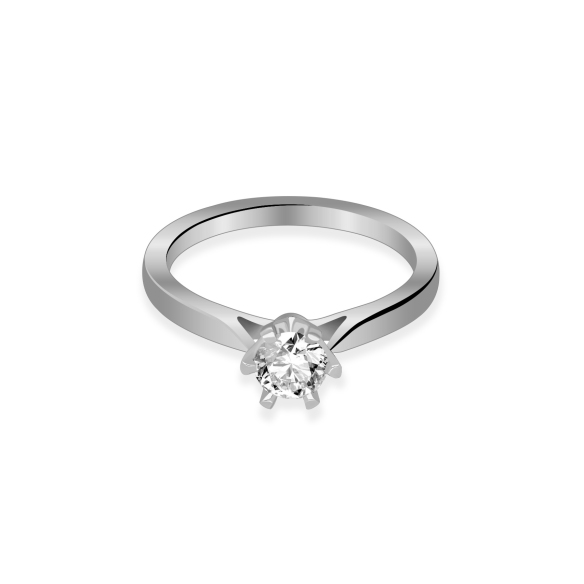 Pierścionek Złoty Z Brylantem 0,50ct RS0336