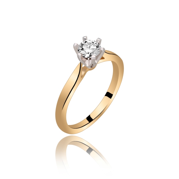 Pierścionek Złoty Z Brylantem 0,50ct RS0336