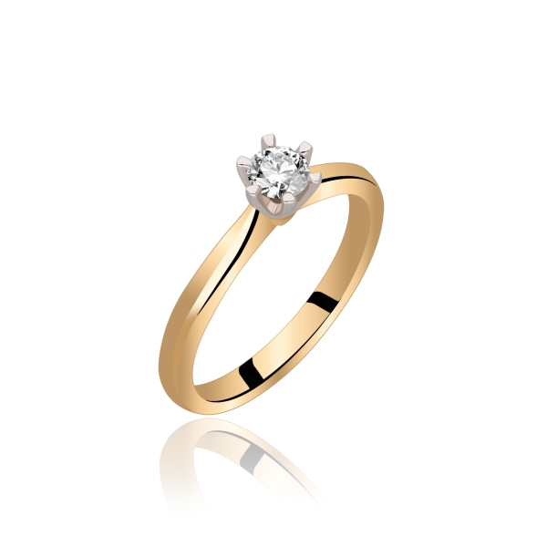 Pierścionek Złoty Z Brylantem 0,30ct RSDI07