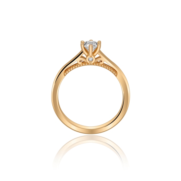 Pierścionek Złoty Z Brylantami 0,36ct RS00R1