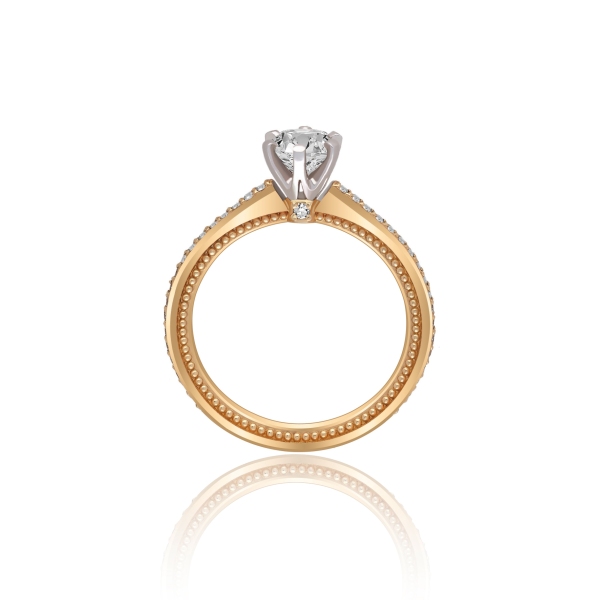 Pierścionek Złoty Z Brylantami 0,69ct RS0000R