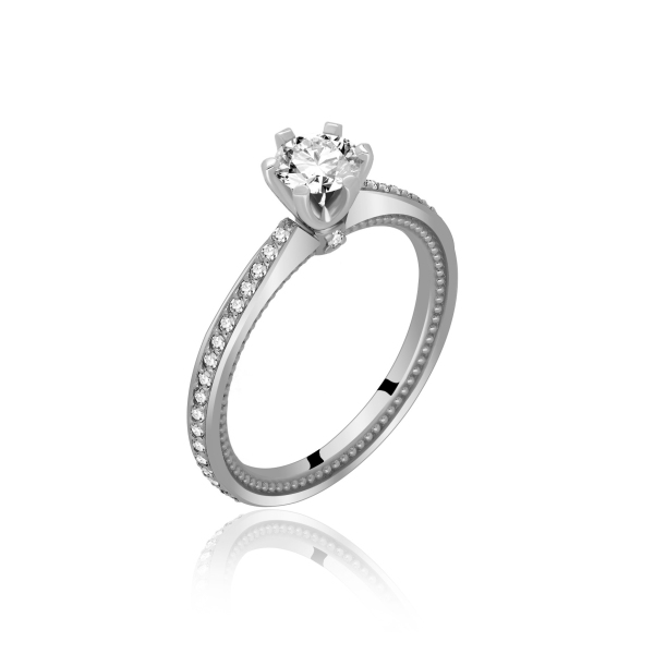 Pierścionek Złoty Z Brylantami 0,69ct RS0000R