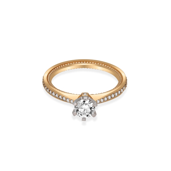 Pierścionek Złoty Z Brylantami 0,69ct RS0000R