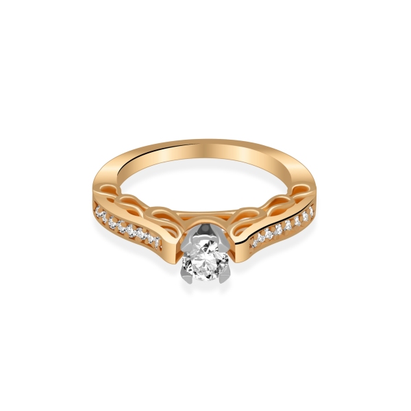 Pierścionek Zaręczynowy Z Brylantami 0,55ct RSI008