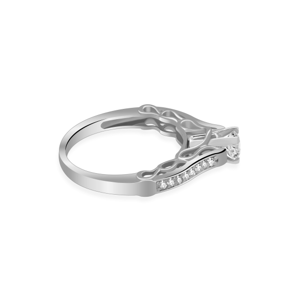 Pierścionek Zaręczynowy Z Brylantami 0,55ct RSI008