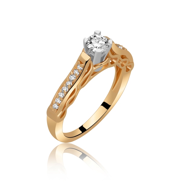 Pierścionek Zaręczynowy Z Brylantami 0,55ct RSI008