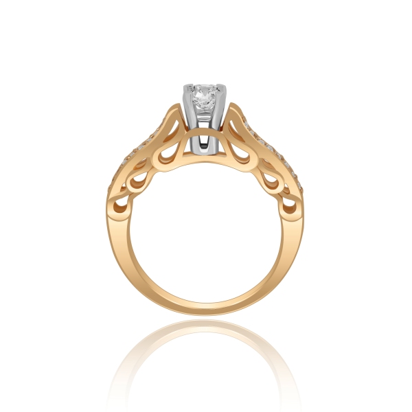 Pierścionek Zaręczynowy Z Brylantami 0,55ct RSI008