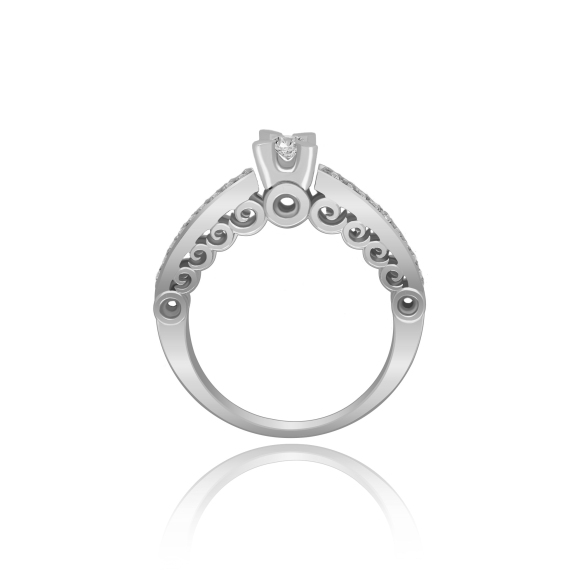 Pierścionek Zaręczynowy Z Brylantami 0,28ct RSI001